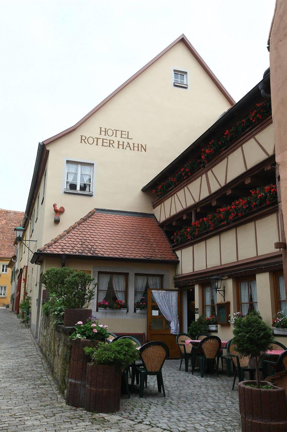 Hotel Roter Hahn Rothenburg ob der Tauber Bagian luar foto